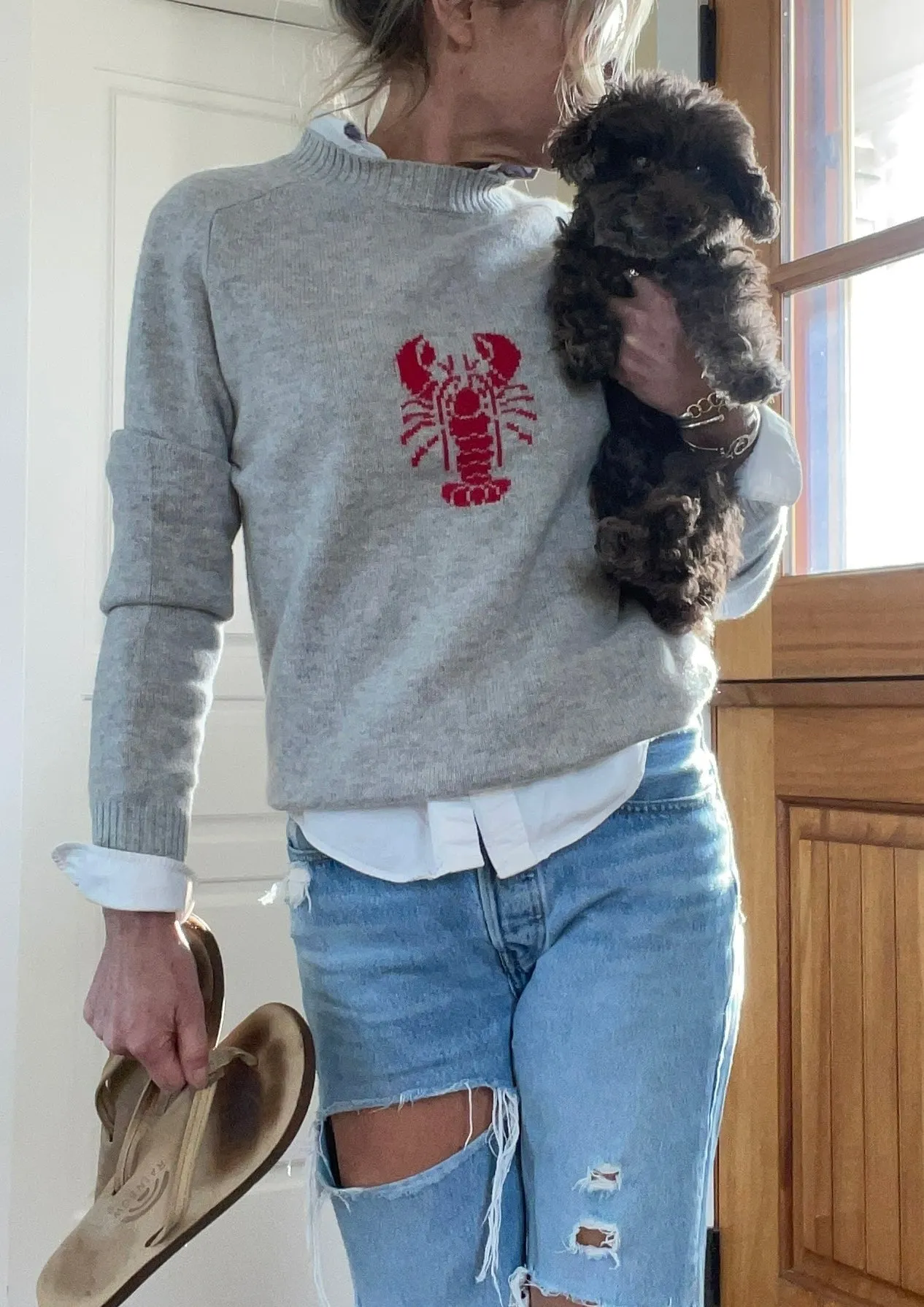 100% Cashmere LUXE Lobster Sweater