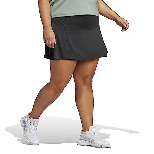 adidas Women's Plus Size Tennis Match Skirt, Black, 4X