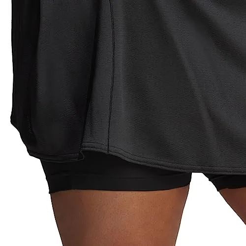 adidas Women's Plus Size Tennis Match Skirt, Black, 4X