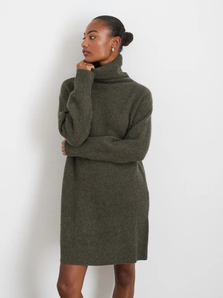 Alex Mill Olive Cashmere Simone Sweater Dress