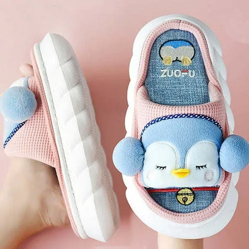 Animals Slippers Women Platform Shoes Cute Cartoon Thick Sole Home