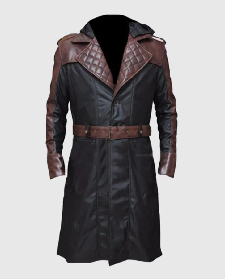 Assassins Syndicate Jacob Frye Long Leather Trench Coat