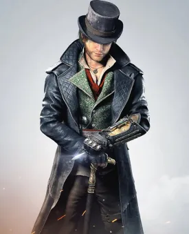 Assassins Syndicate Jacob Frye Long Leather Trench Coat