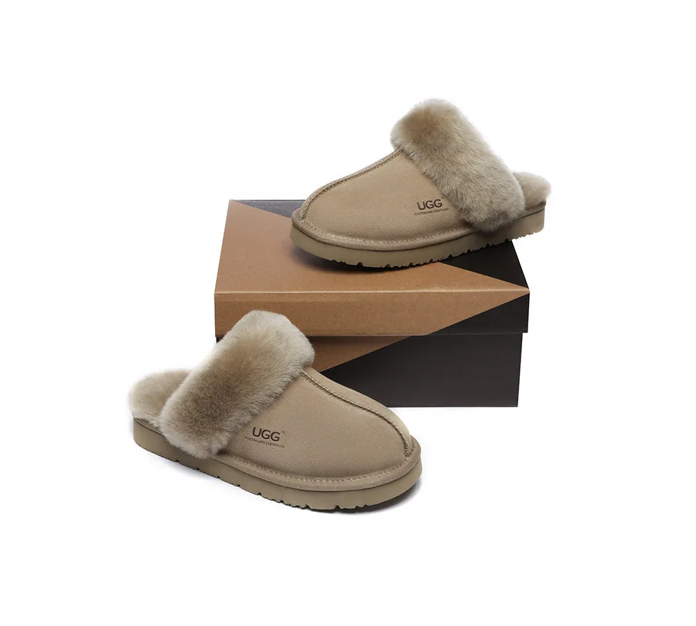 AUSTRALIAN SHEPHERD® UGG Slippers Premium Sheepskin Wool Muffin Special