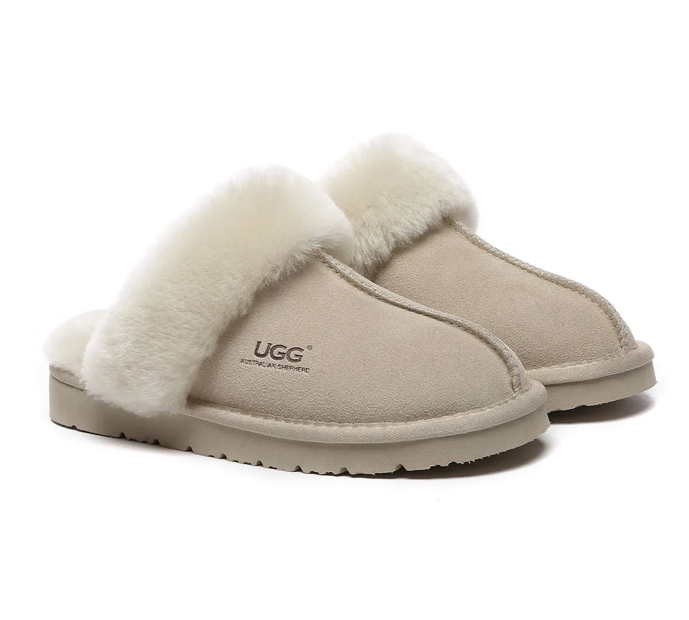 AUSTRALIAN SHEPHERD® UGG Slippers Premium Sheepskin Wool Muffin Special