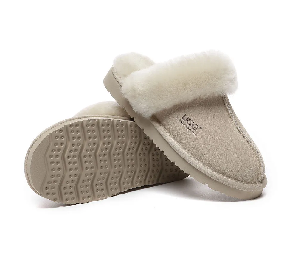 AUSTRALIAN SHEPHERD® UGG Slippers Premium Sheepskin Wool Muffin Special