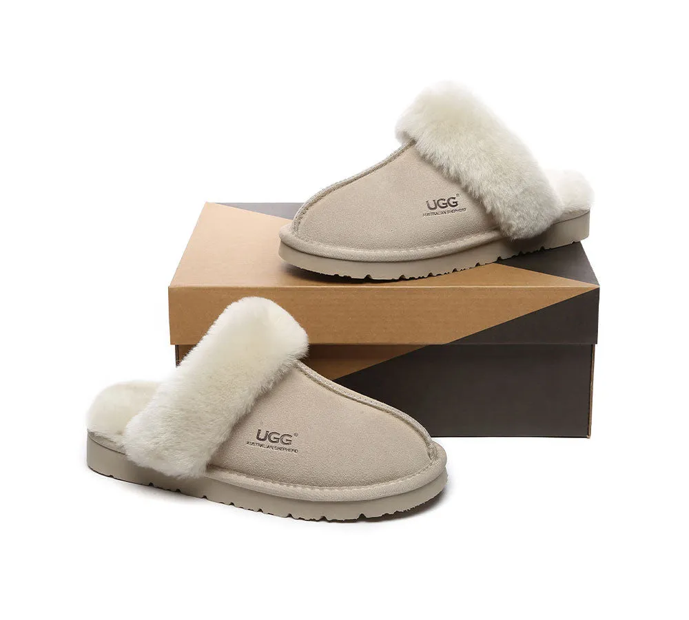 AUSTRALIAN SHEPHERD® UGG Slippers Premium Sheepskin Wool Muffin Special