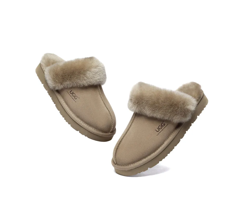 AUSTRALIAN SHEPHERD® UGG Slippers Premium Sheepskin Wool Muffin Special