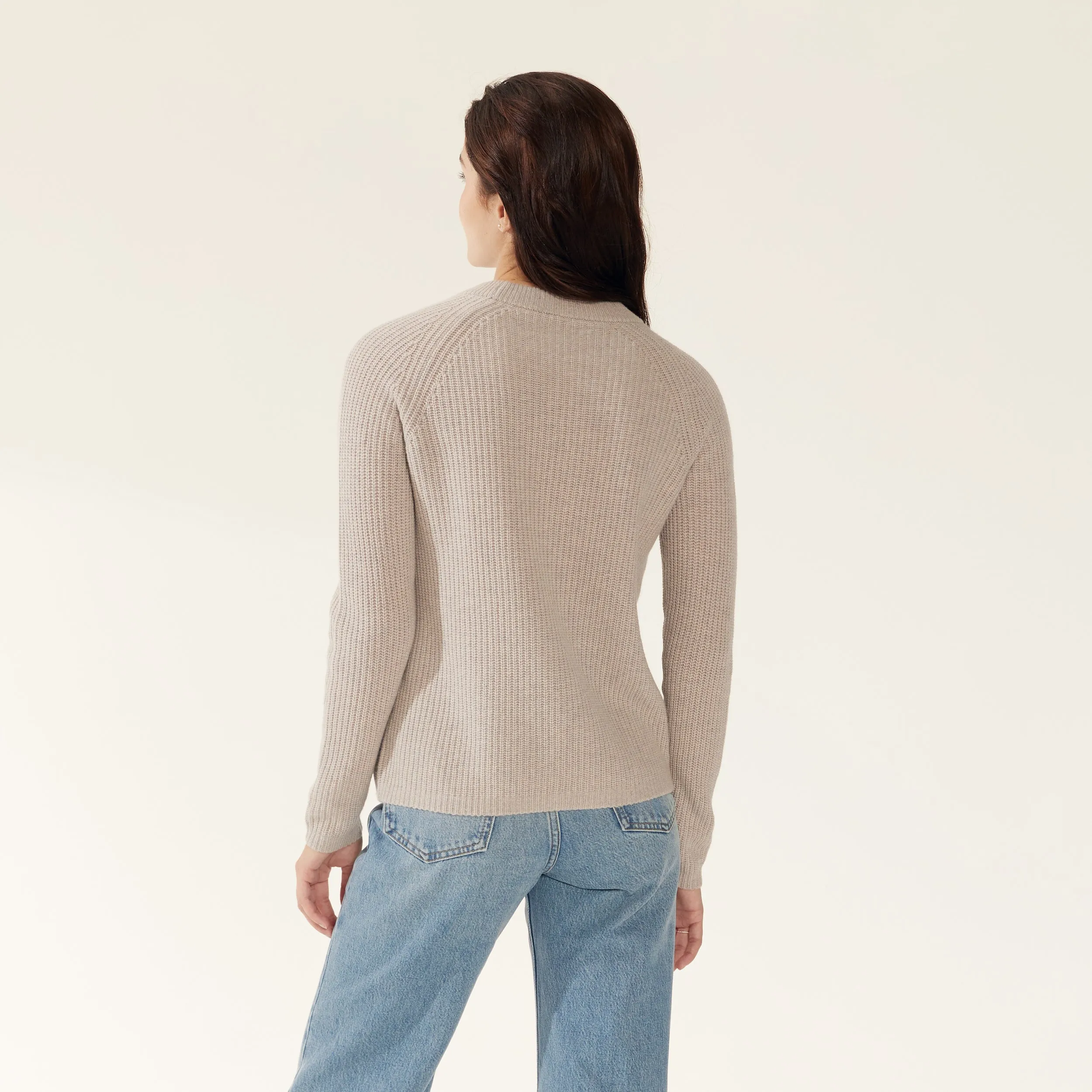 Ava Chunky Cashmere Crewneck