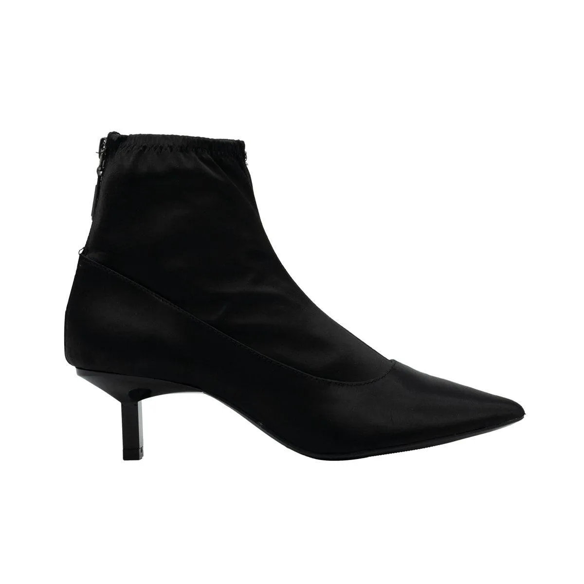 Bershka Ankle Boots Fabric Black Colour For Women