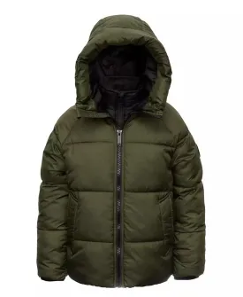 Big Boys Puffer Jacket with Bib