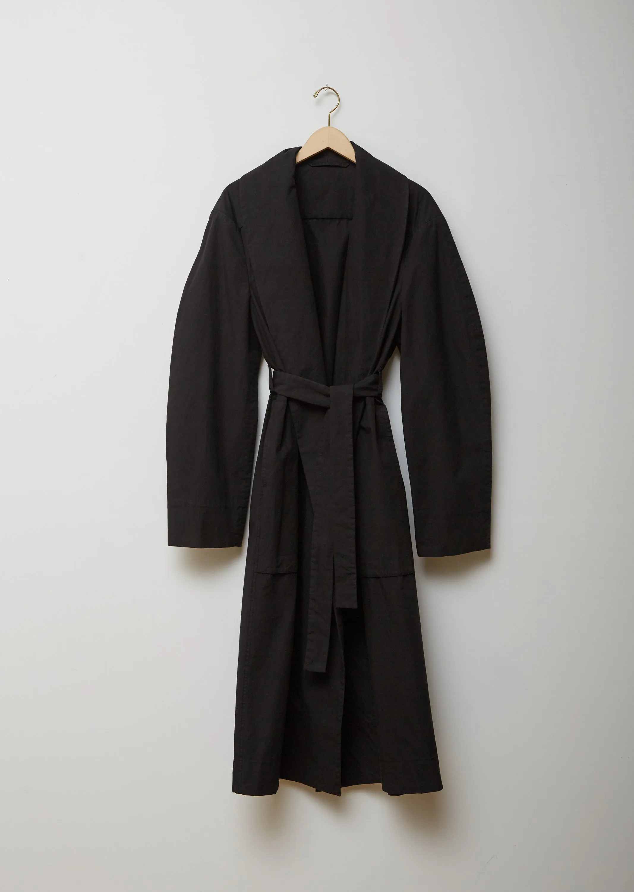 Black Twill Maxi Coat