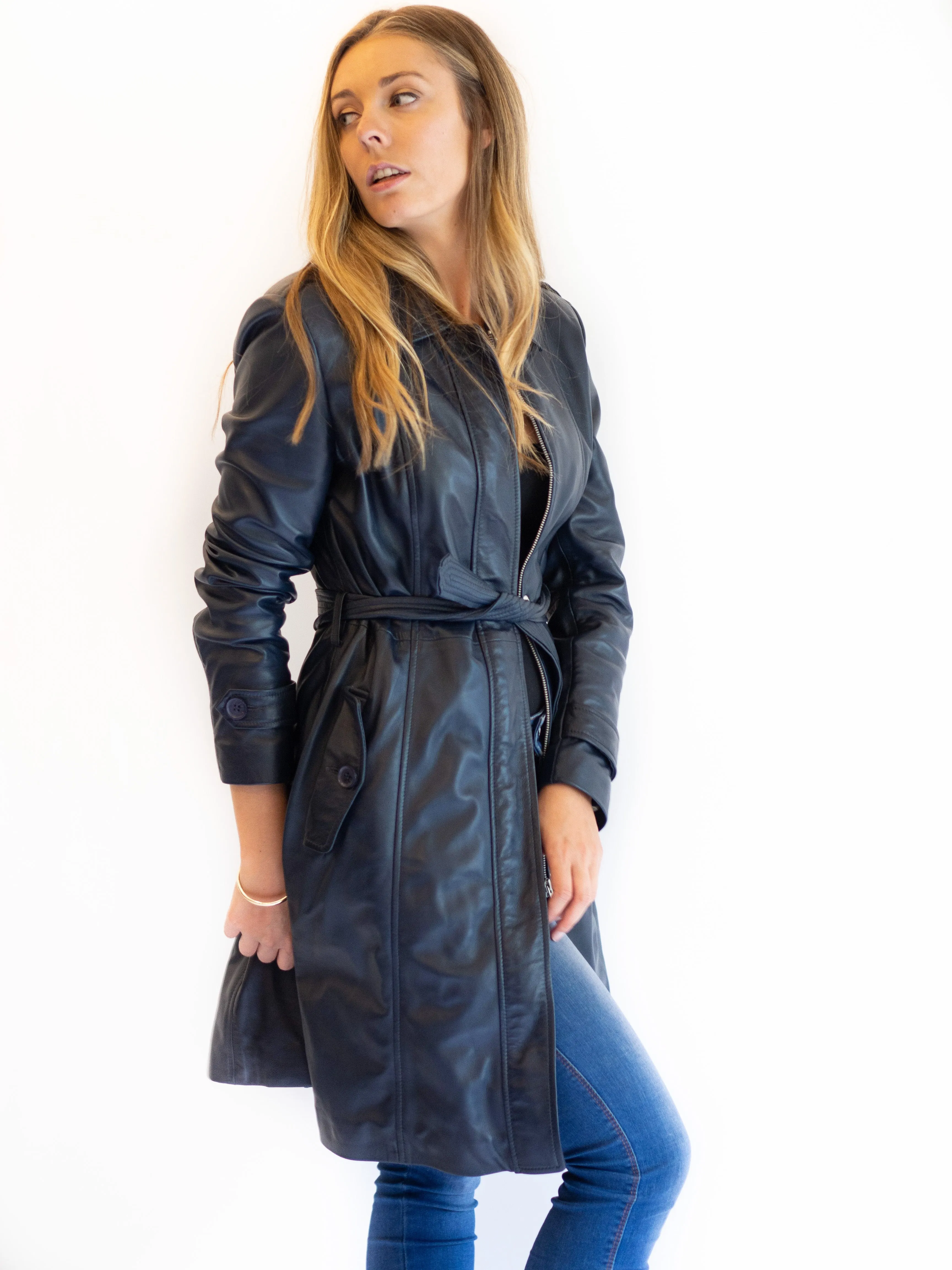 Blair Trench Coat | Navy