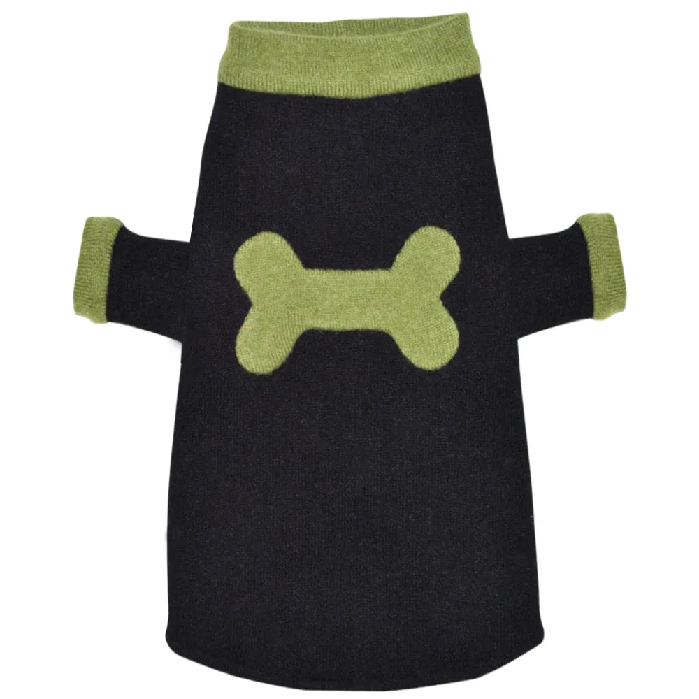 Bone Sweater - Black & Green