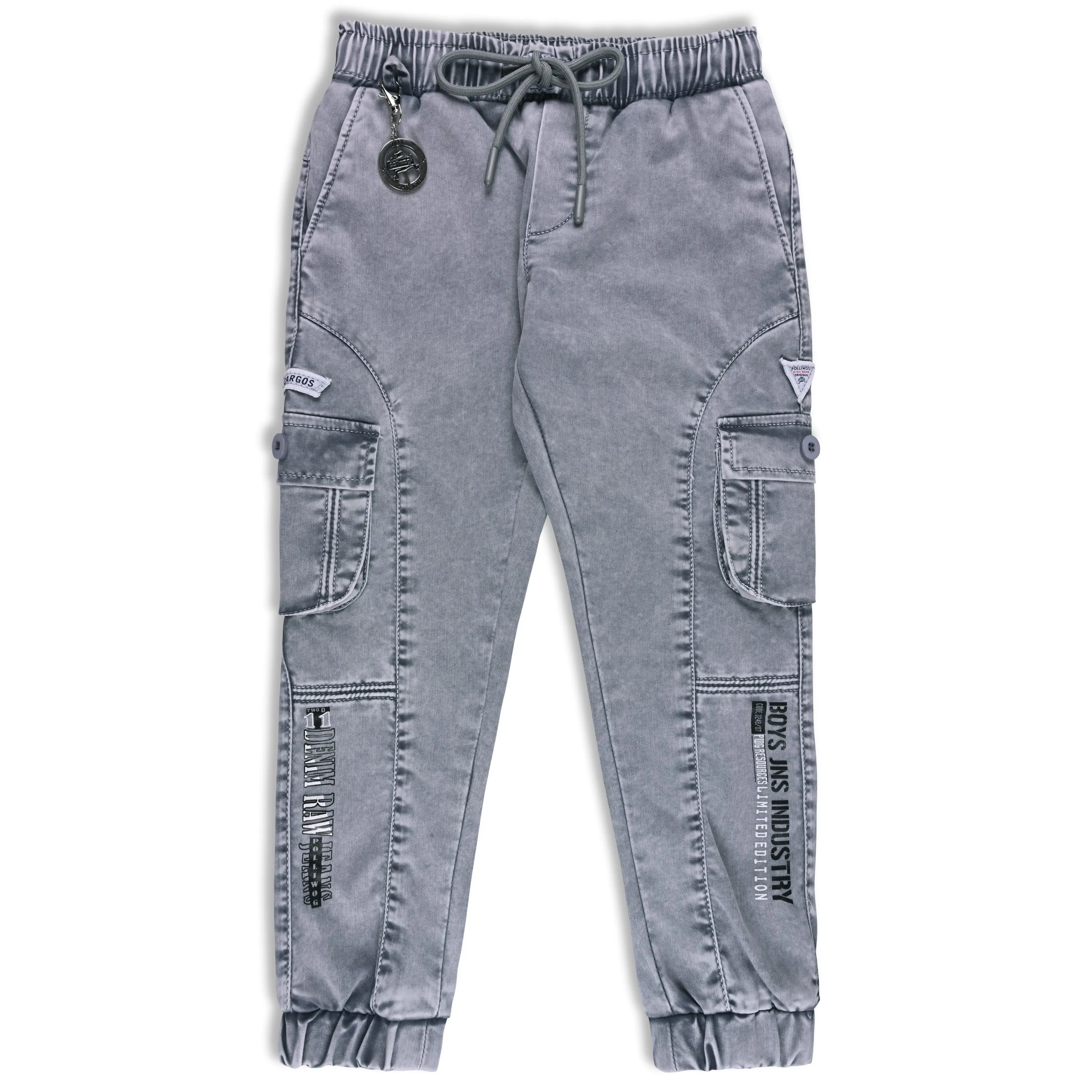 Boys Denim Printed Jogger Fit Jeans