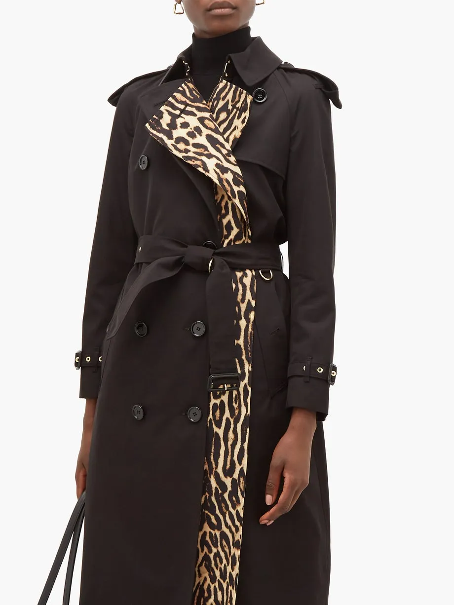 BURBERRY TRENCH BRIDSTOW LEOPARD PRINT LINING