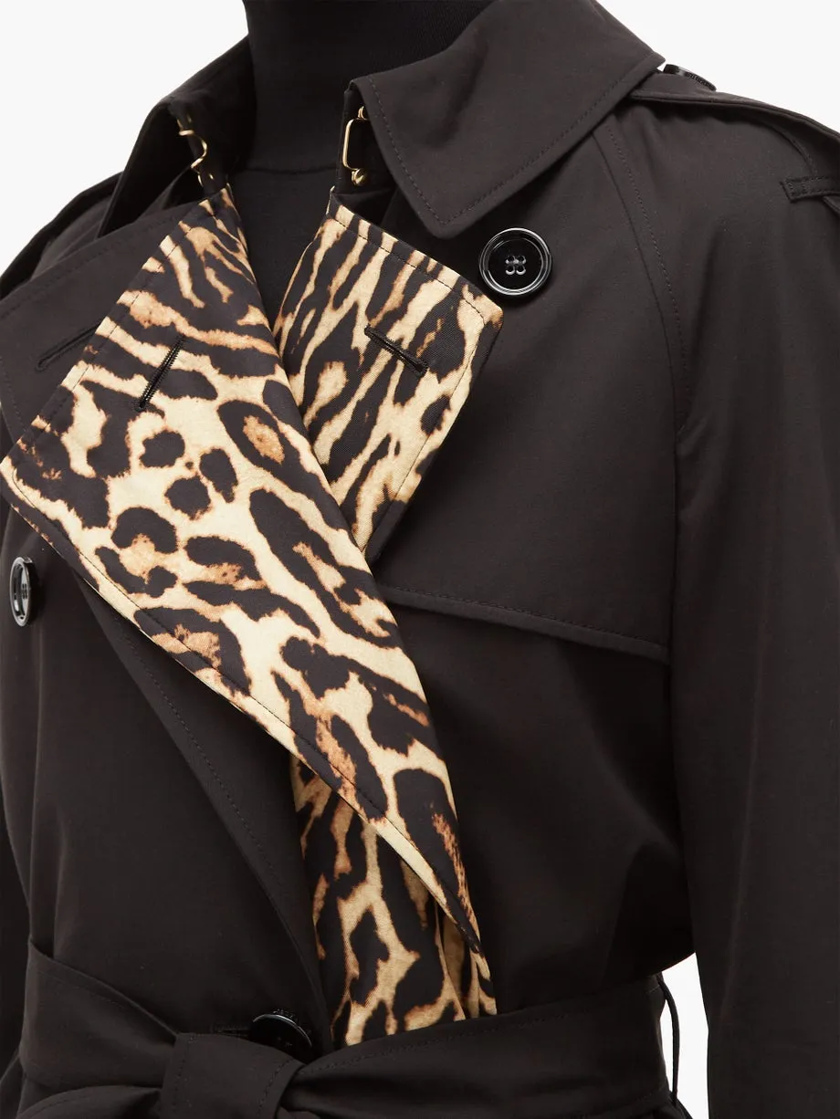 BURBERRY TRENCH BRIDSTOW LEOPARD PRINT LINING