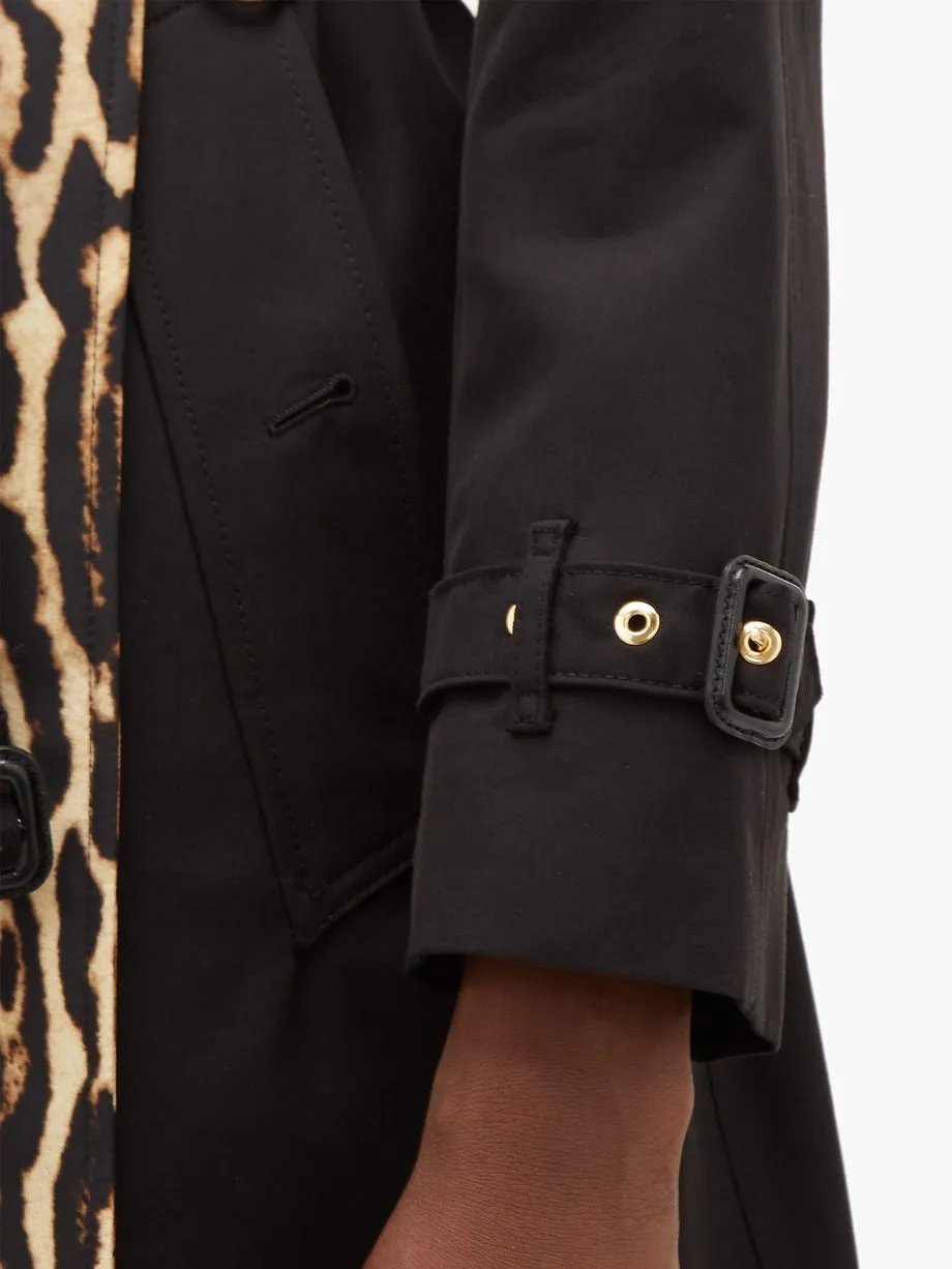 BURBERRY TRENCH BRIDSTOW LEOPARD PRINT LINING