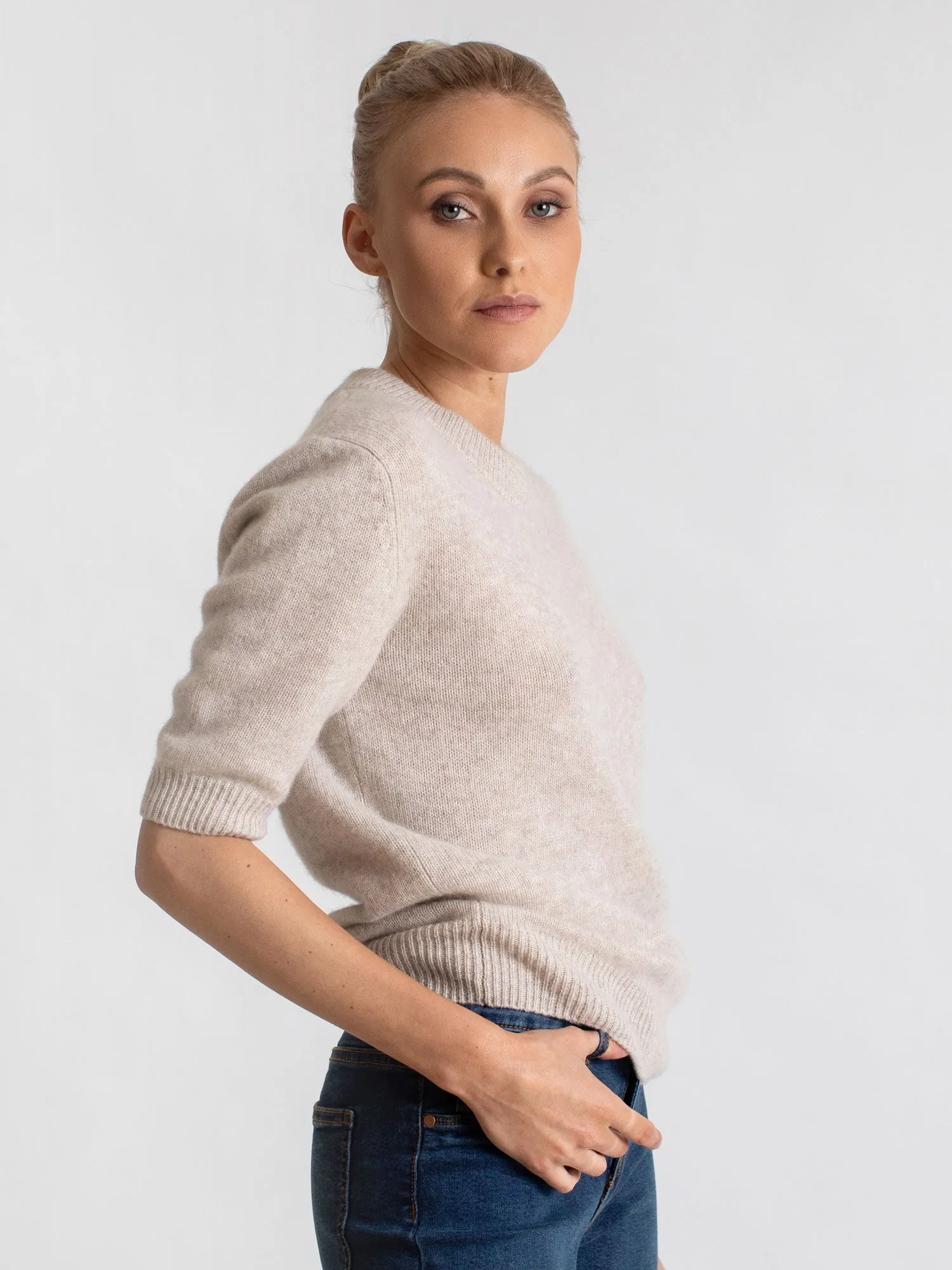 Cashmere sweater  "Sofia sweater" - beige