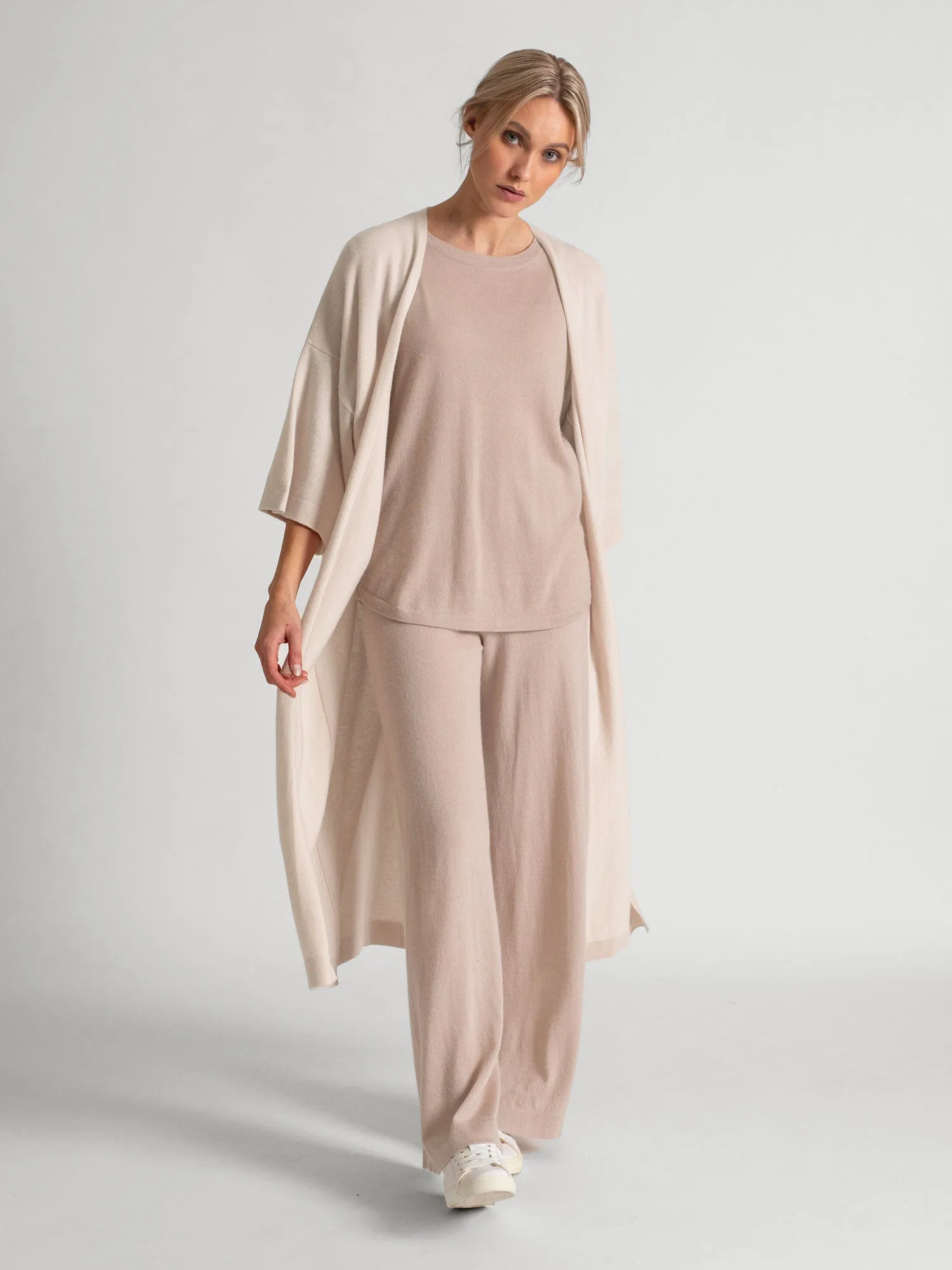 Cashmere top "Airy top" - feather