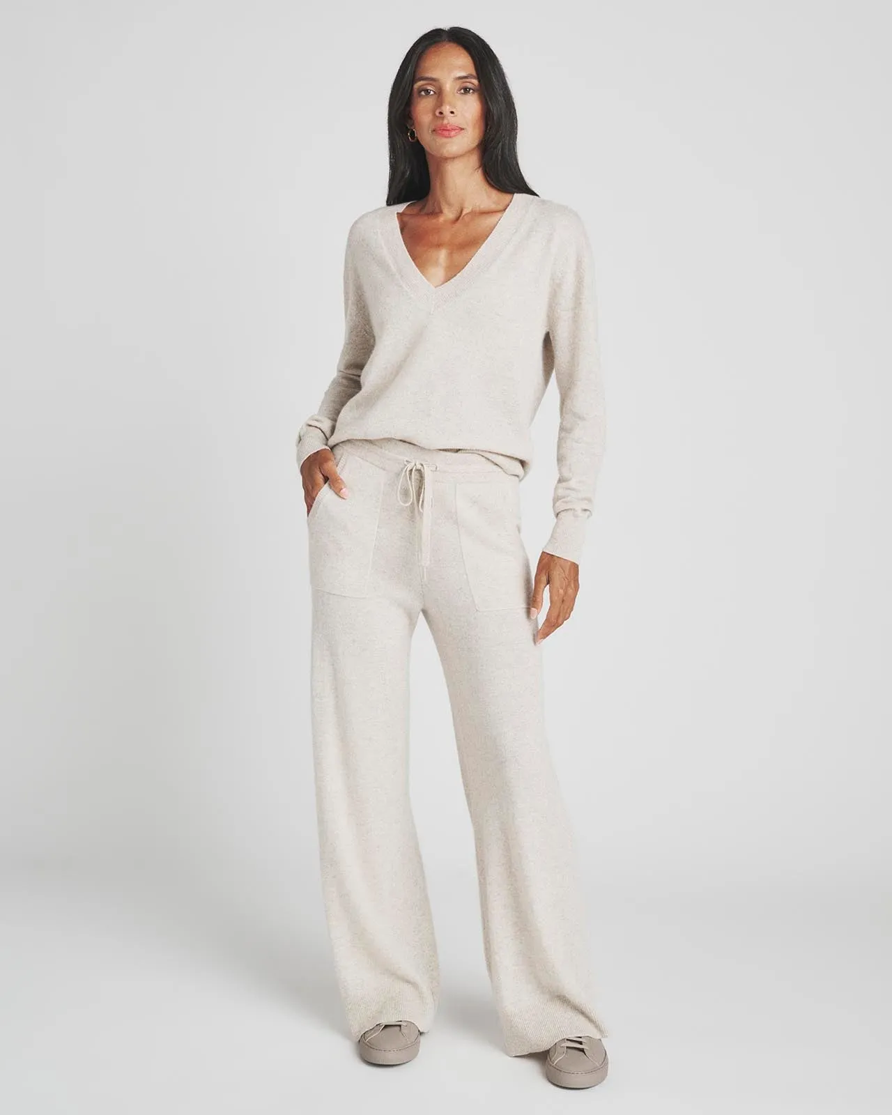 Charlotte Cashmere Wide Leg Pant