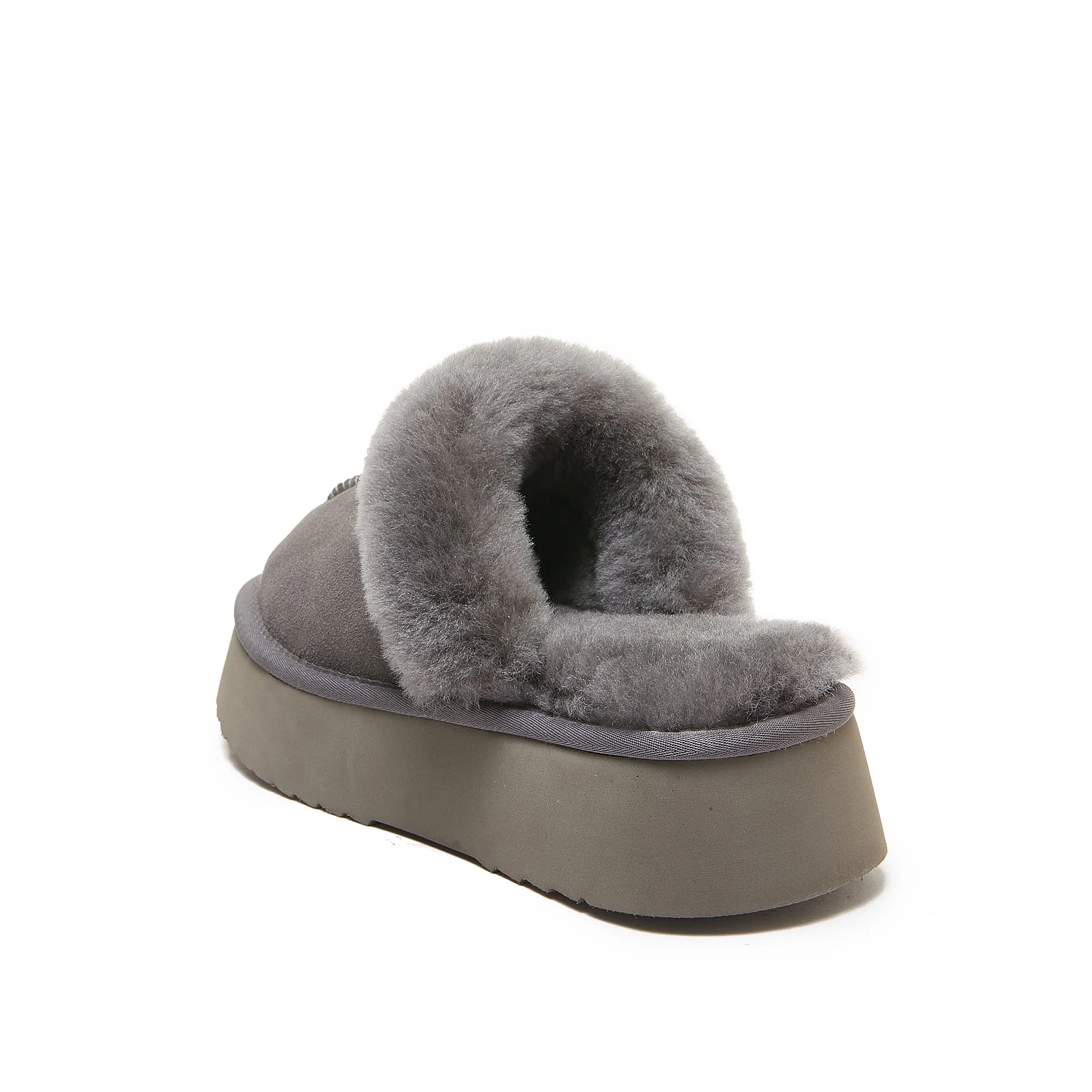 Classic Lady's Scuff - Platform Sole Premium Australian Sheepskin UGG Slippers