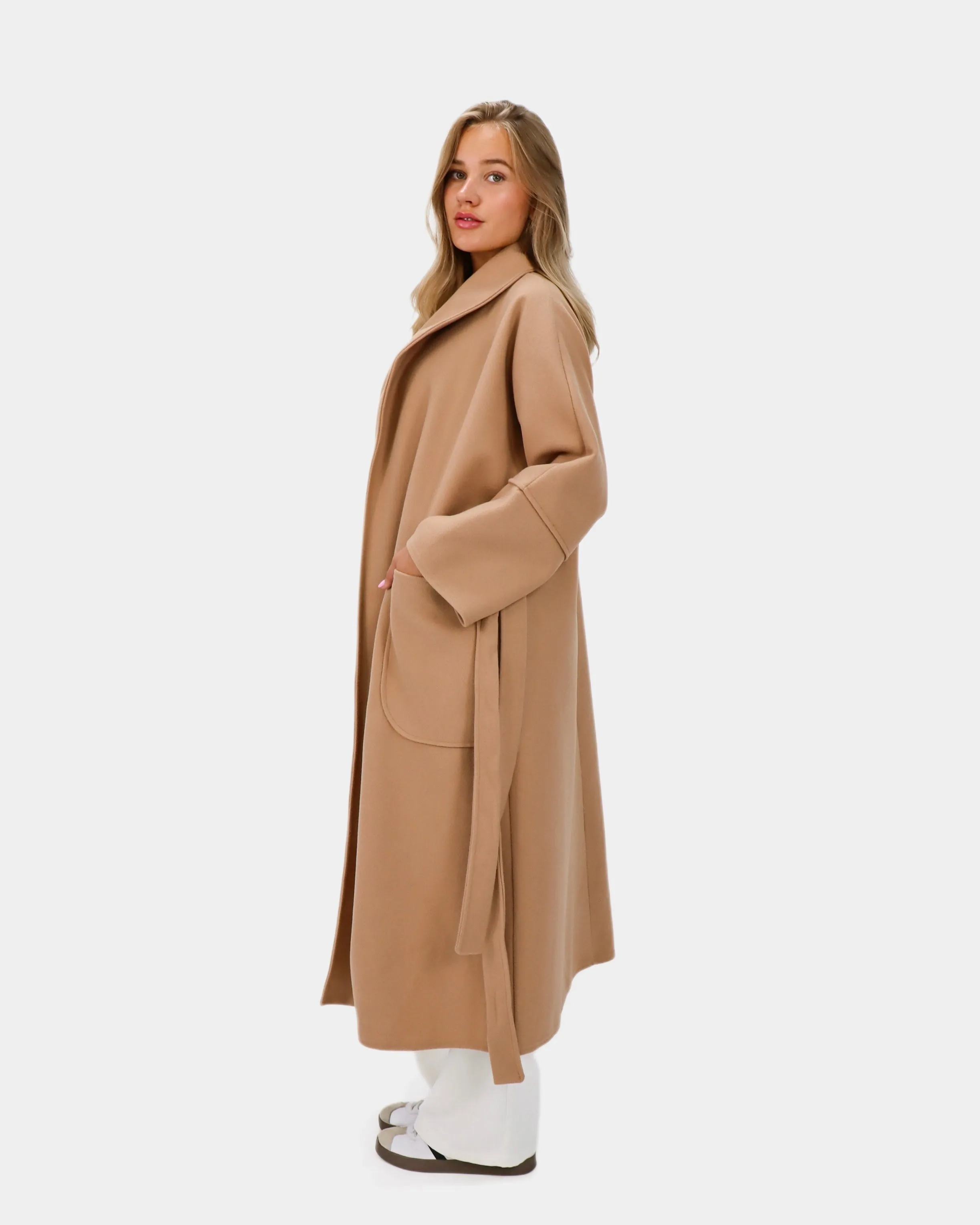 Cleo Trench Coat Camel