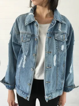 Coat Denim Jacket Women Winter Denim Jacket