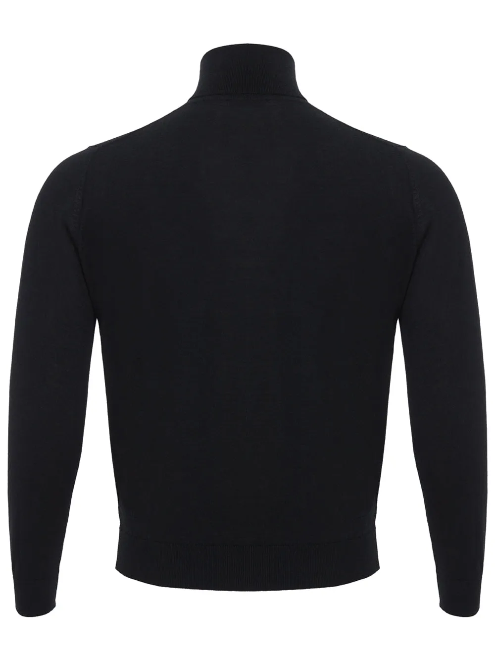 Colombo Black Cashmere Turtle Neck Sweater