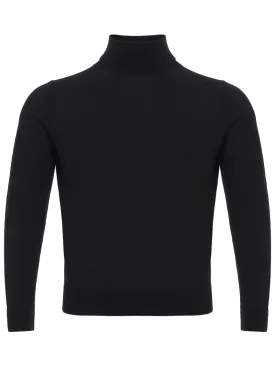 Colombo Black Cashmere Turtle Neck Sweater