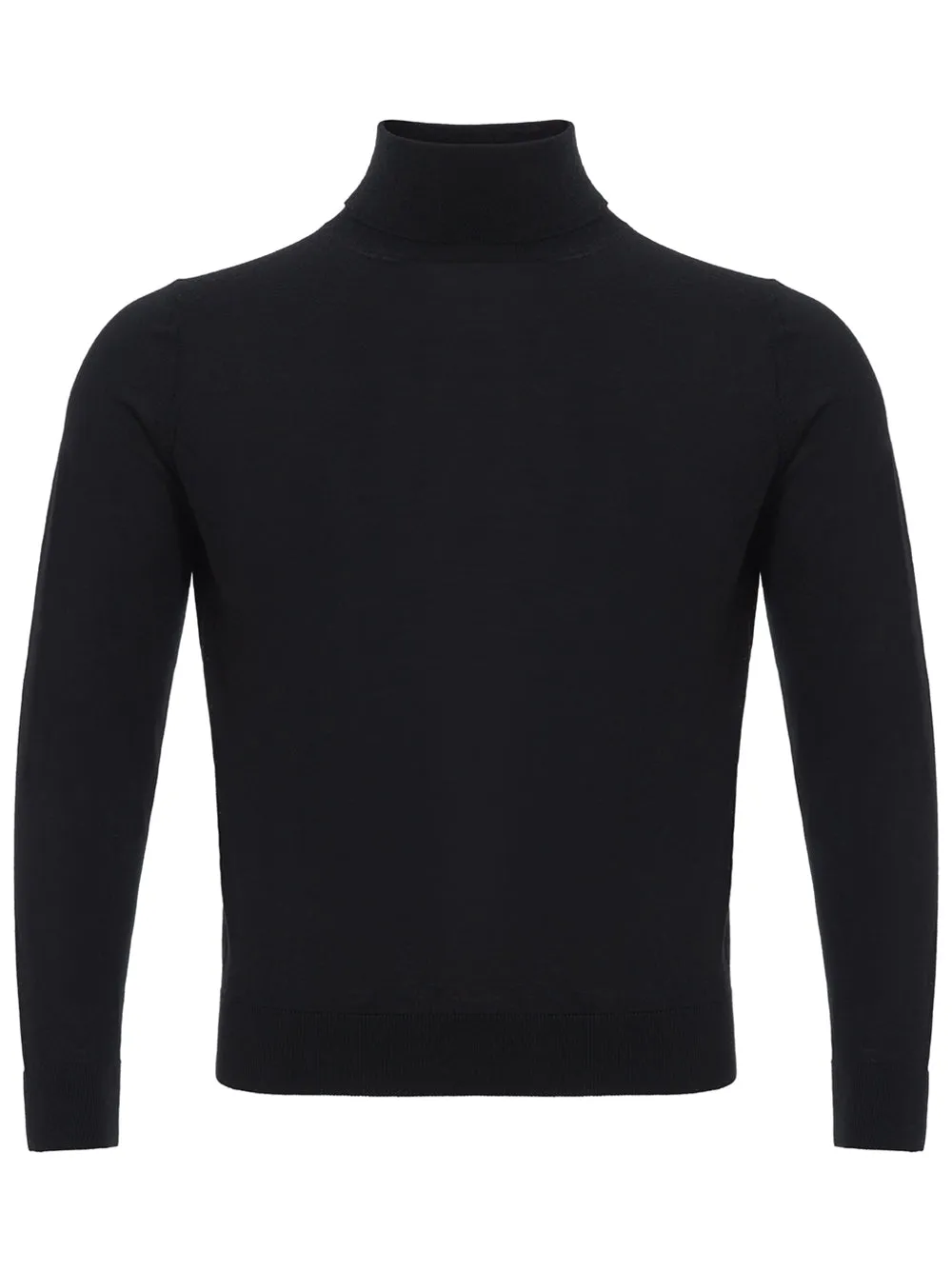 Colombo Black Cashmere Turtle Neck Sweater