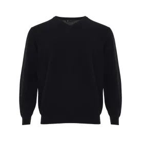 Colombo Elegant Black Cashmere Sweater for Men