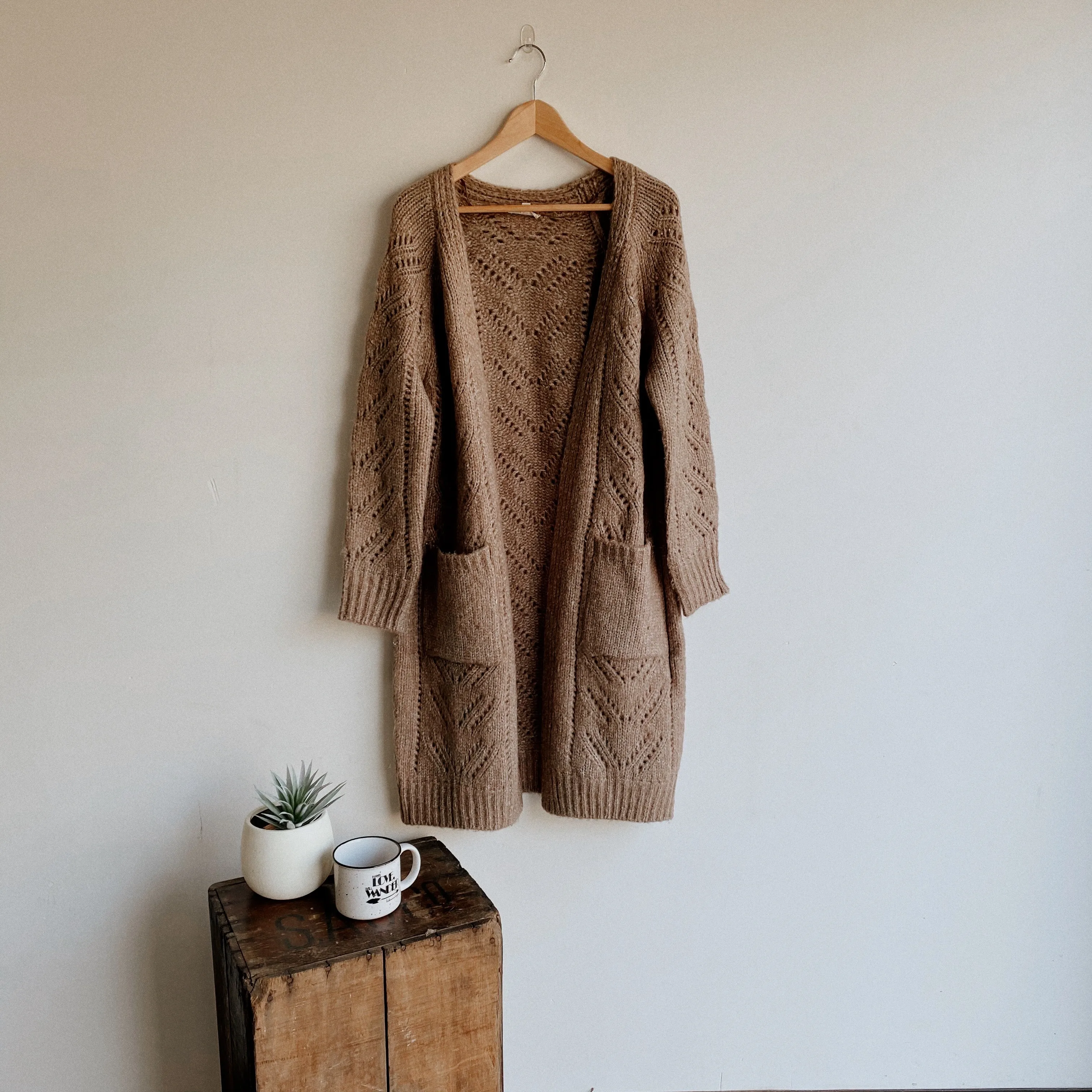 Cozy at Home Cardigan, Toffee