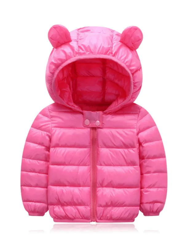 Cute Baby Girls Jacket Kids Boys Light Down Coats