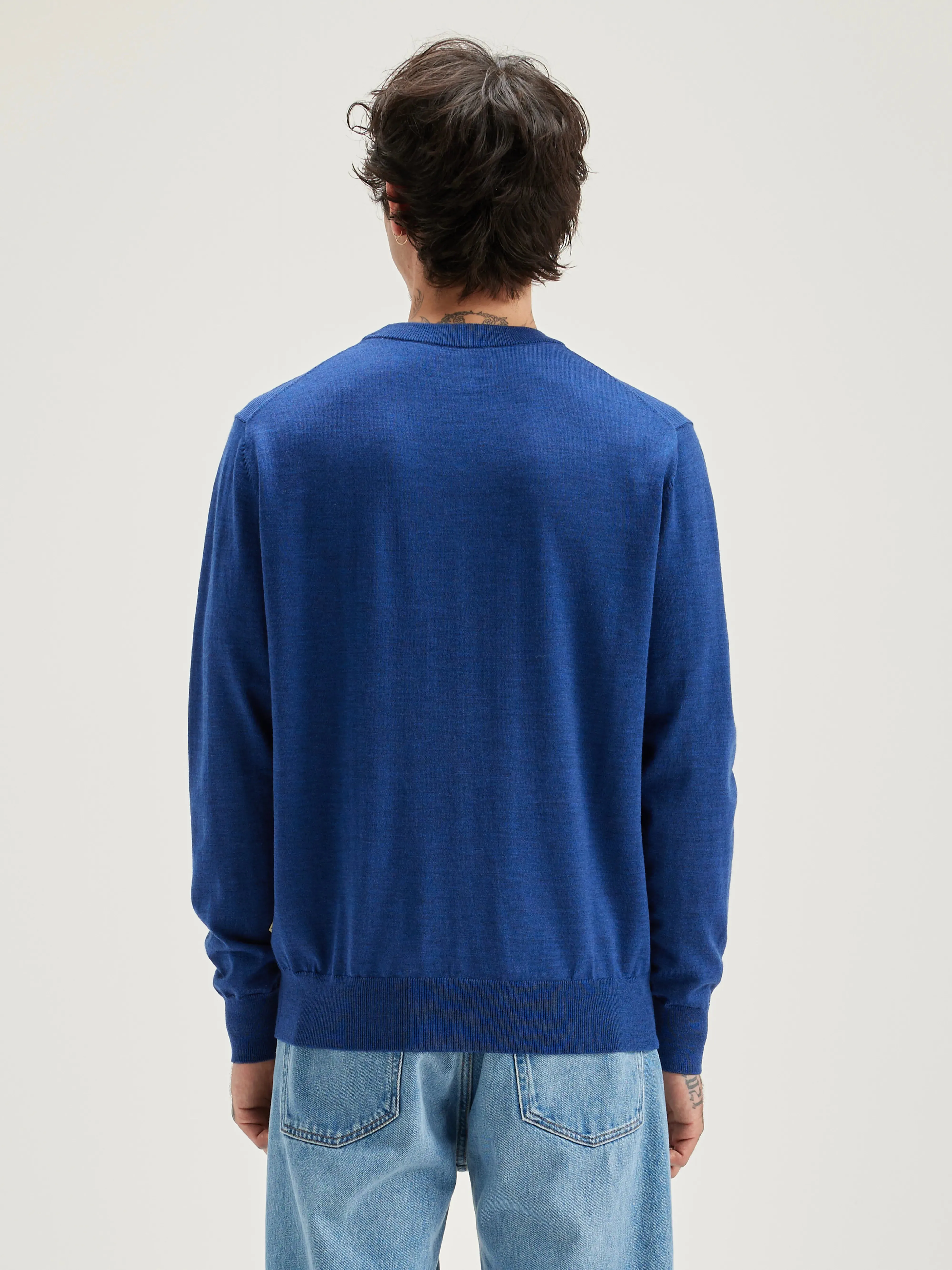 Dilliv crew-neck sweater (242 / M / BLUE MIX)