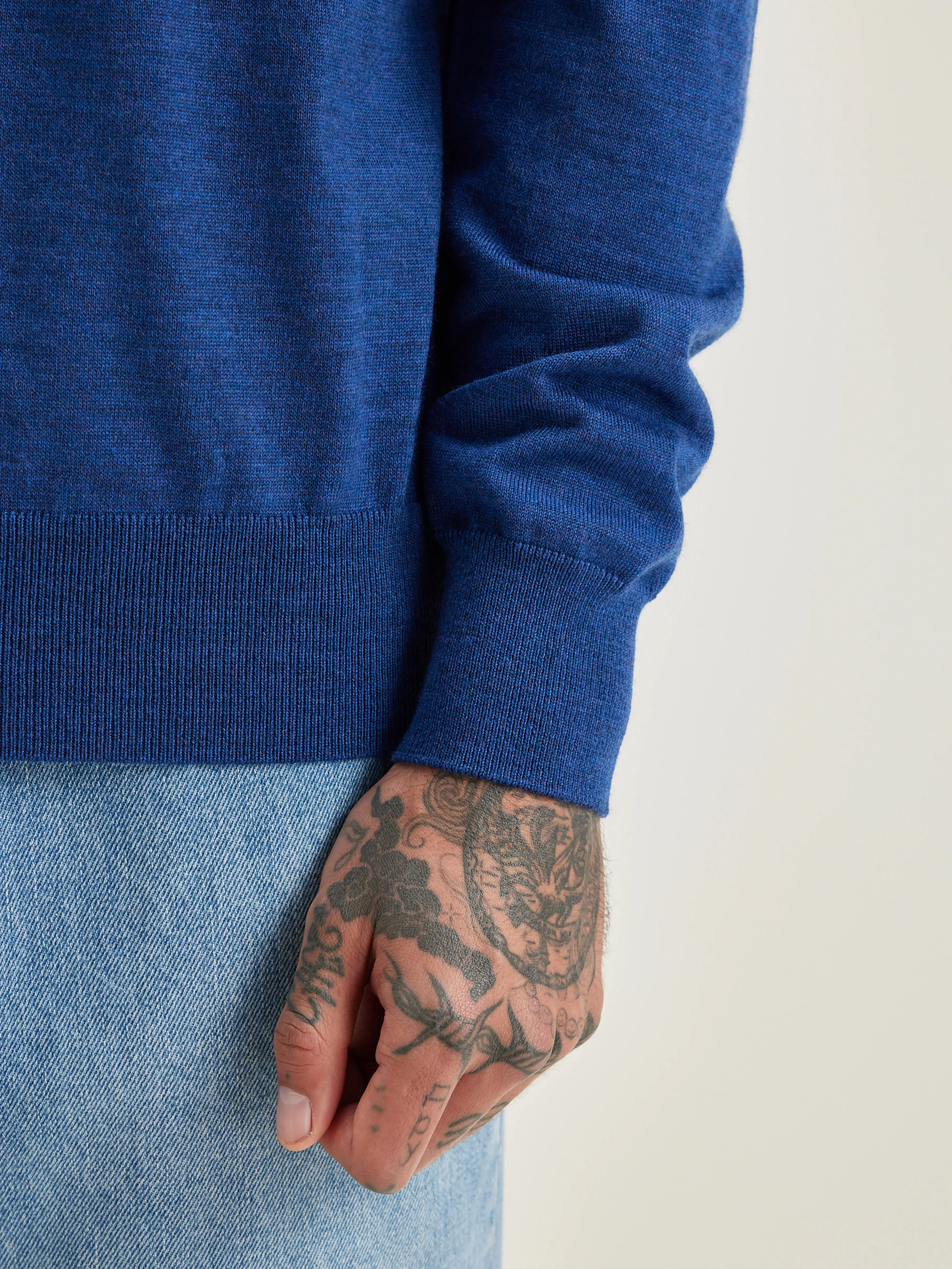 Dilliv crew-neck sweater (242 / M / BLUE MIX)