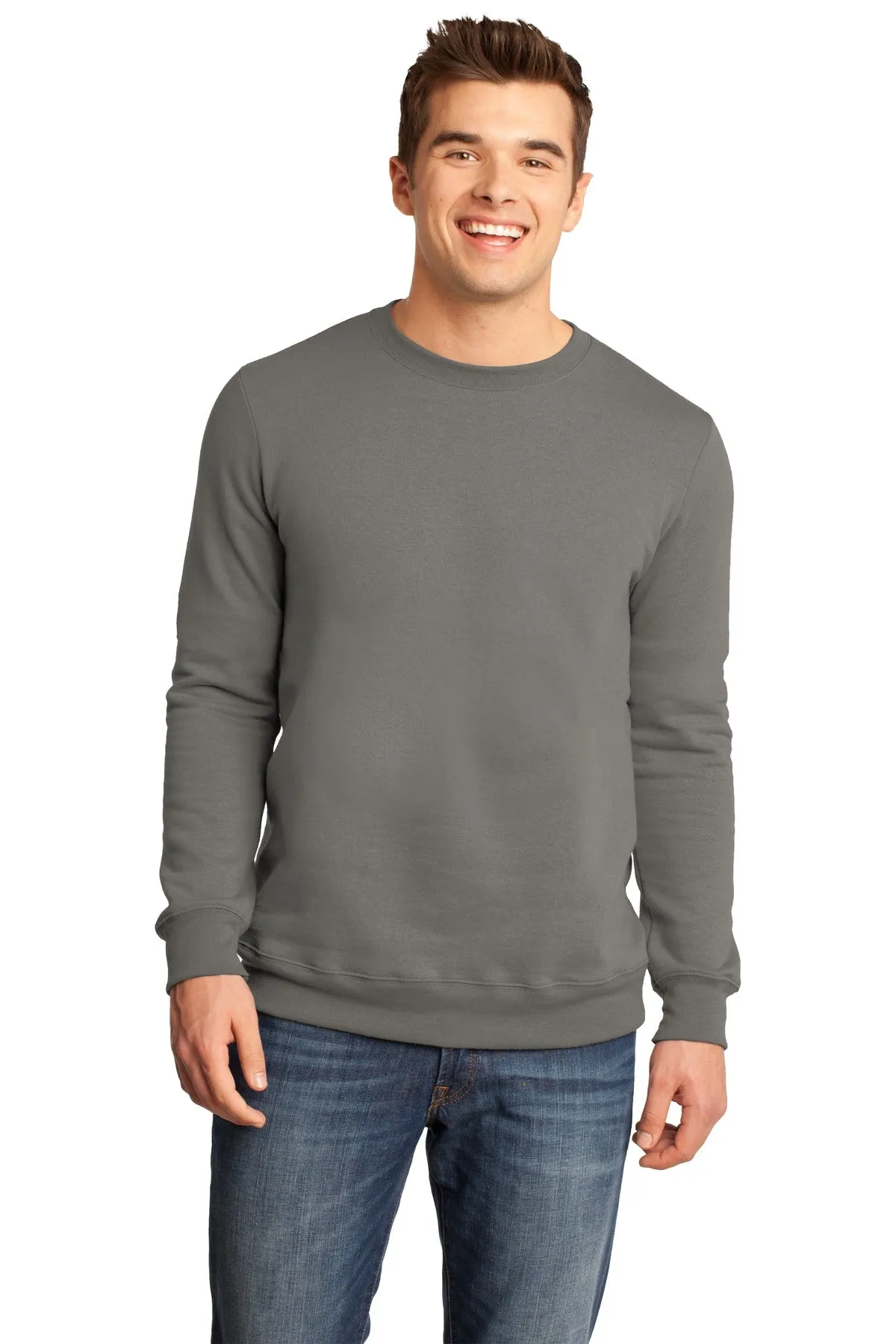 District Young Men's The Concert Fleece Crew. DT820