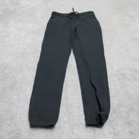 Divided H&M Womens Activewear Jogger Pants Drawstring Waist Logo Black Size XS