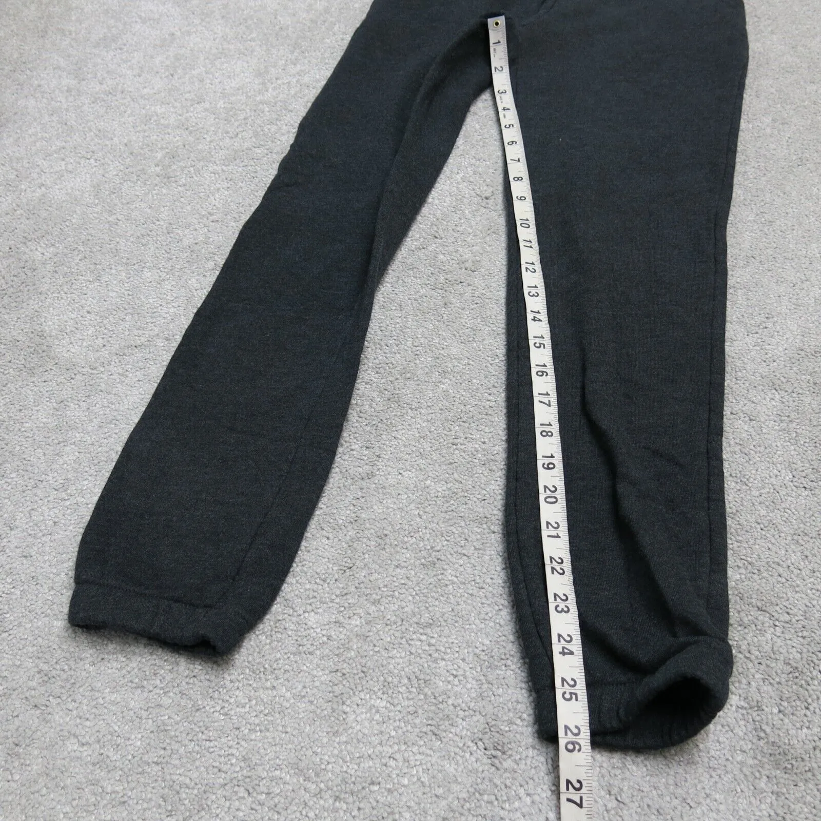 Divided H&M Womens Activewear Jogger Pants Drawstring Waist Logo Black Size XS