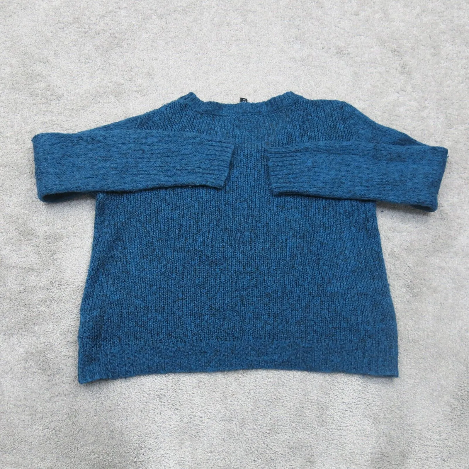 Divided H&M Womens Pullover Sweater Knitted Long Sleeve Round Neck Blue Size S