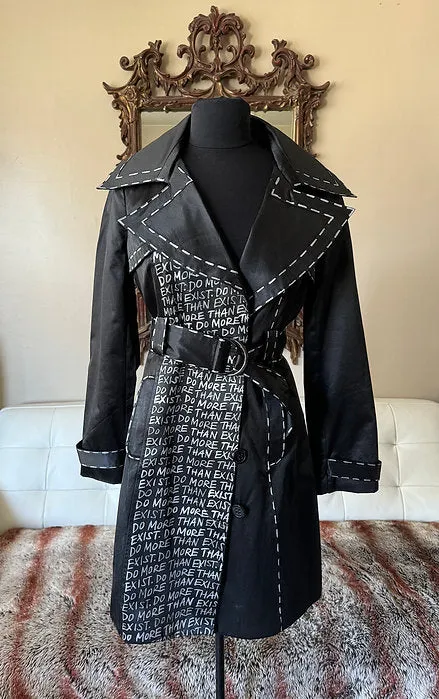 DO MORE THAN EXIST Womens Trench Coat, Size Small