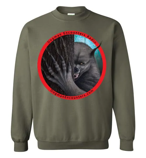 Dogman Encounters Rogue Collection Crew Neck Sweatshirt (red border with black font)