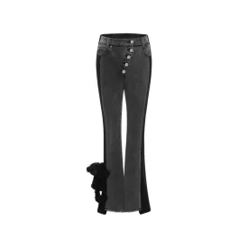 Doozoo Patch Curve Jeans in Black