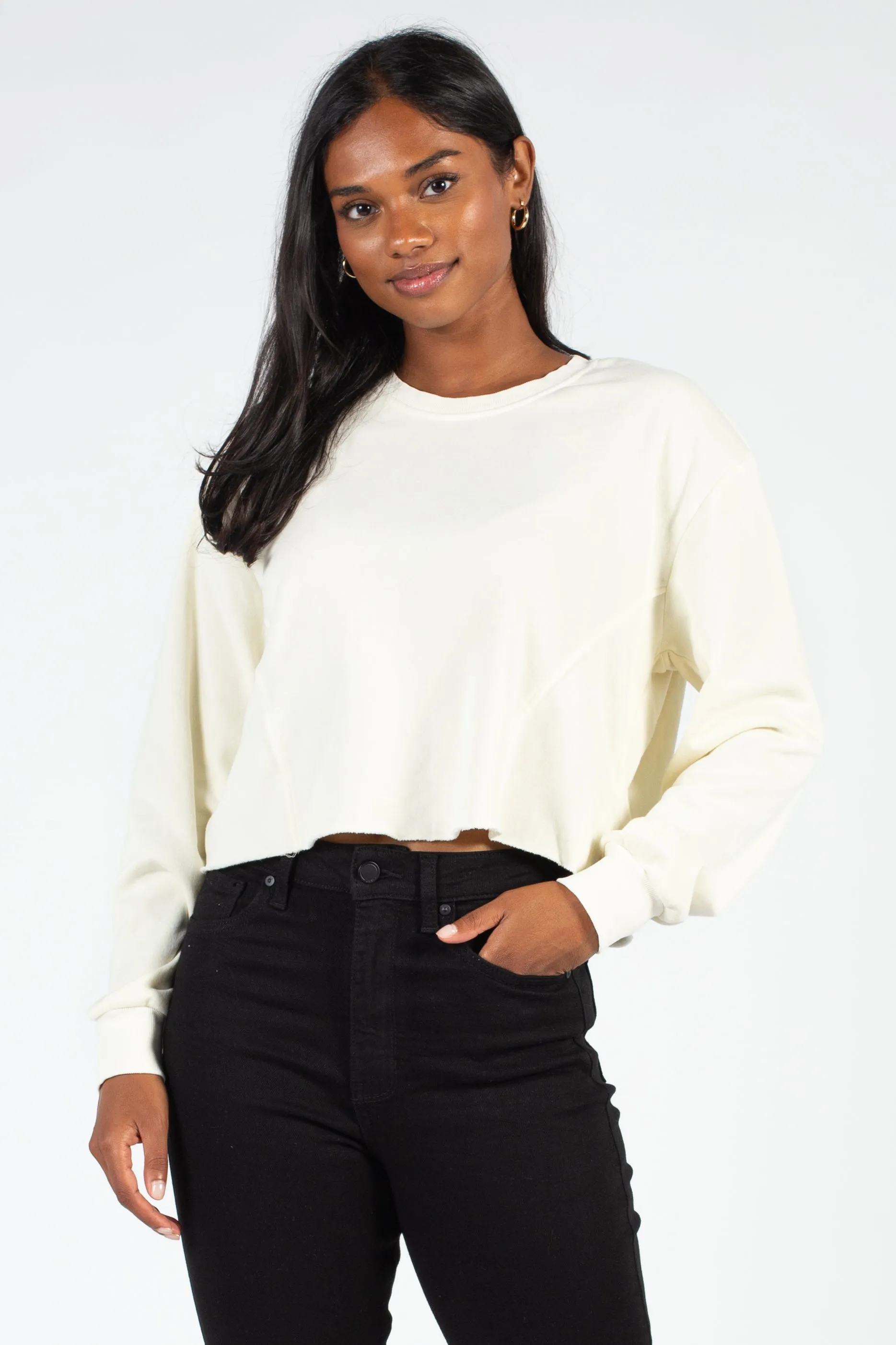 Ember Raw Hem Sweatshirt