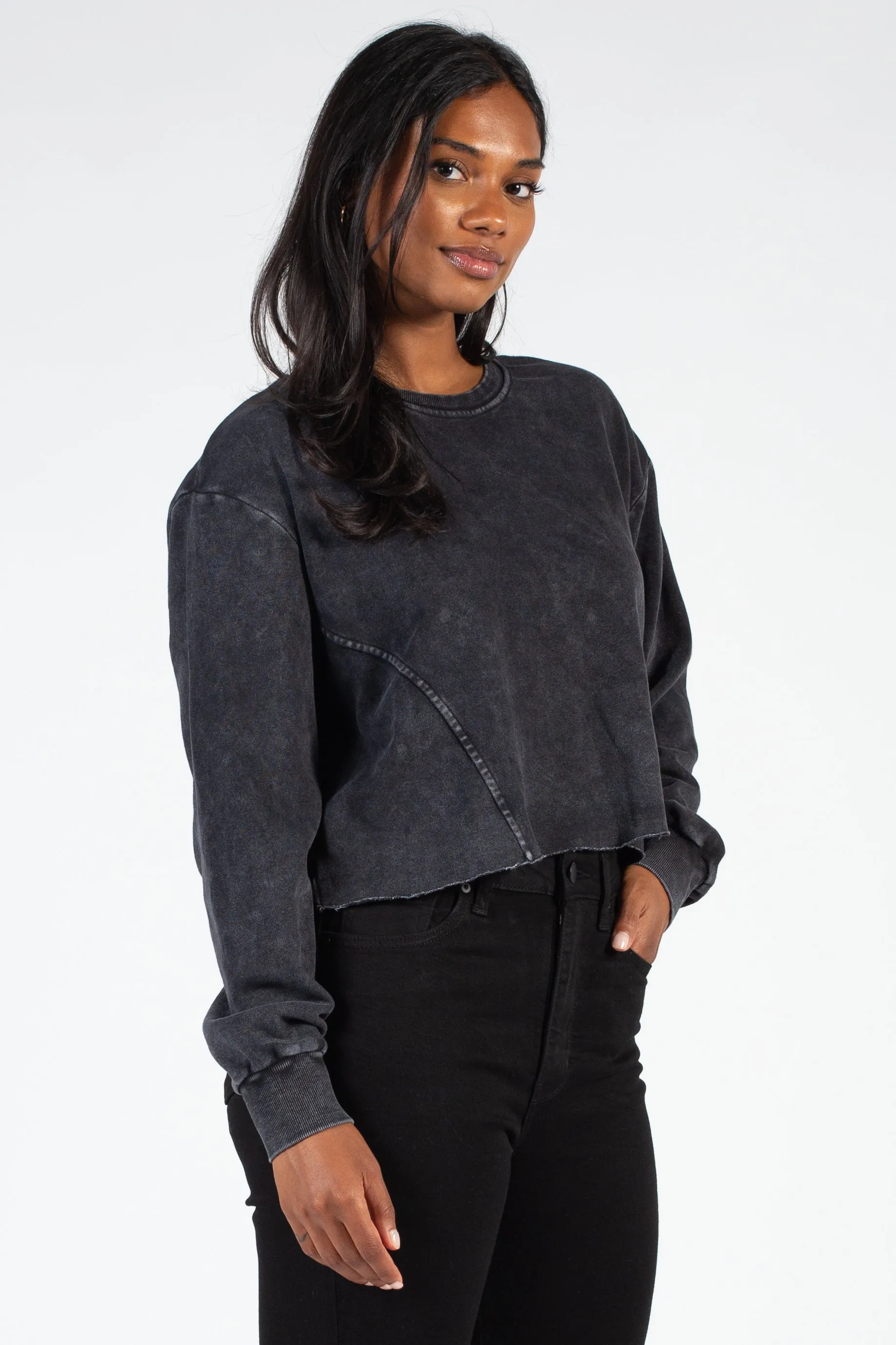 Ember Raw Hem Sweatshirt