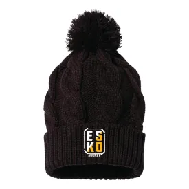 Esko Hockey Chunk Twist Cuffed Beanie