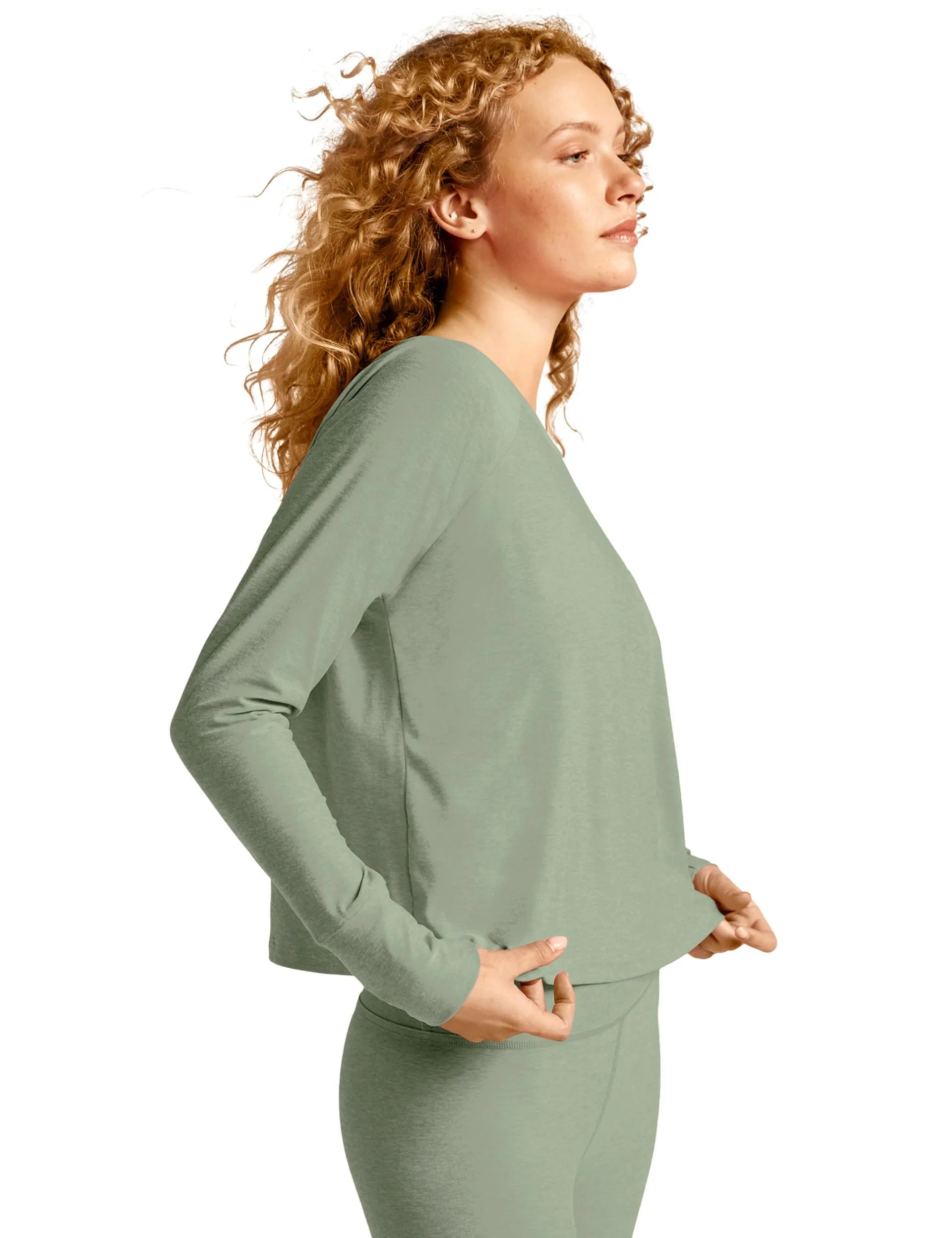 Featherweight Daydreamer Pullover - Minty Slate Heather