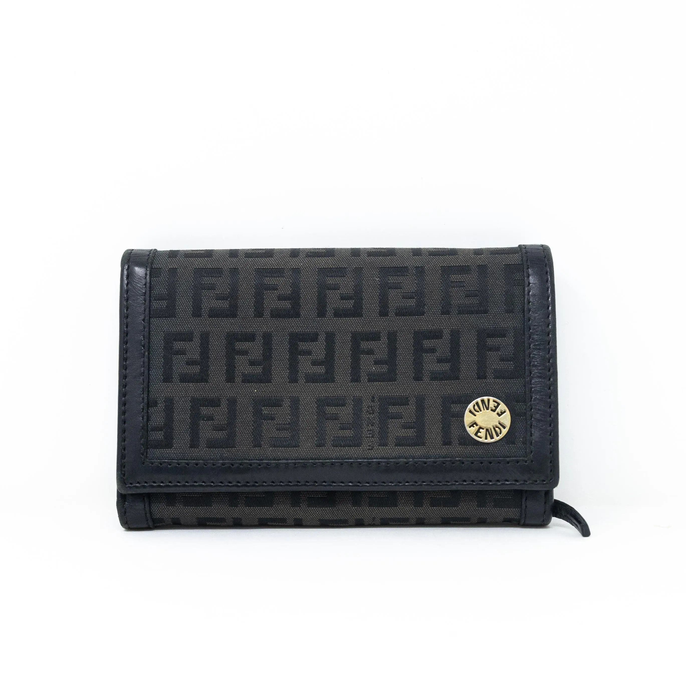 Fendi Black Zucchino Wallet