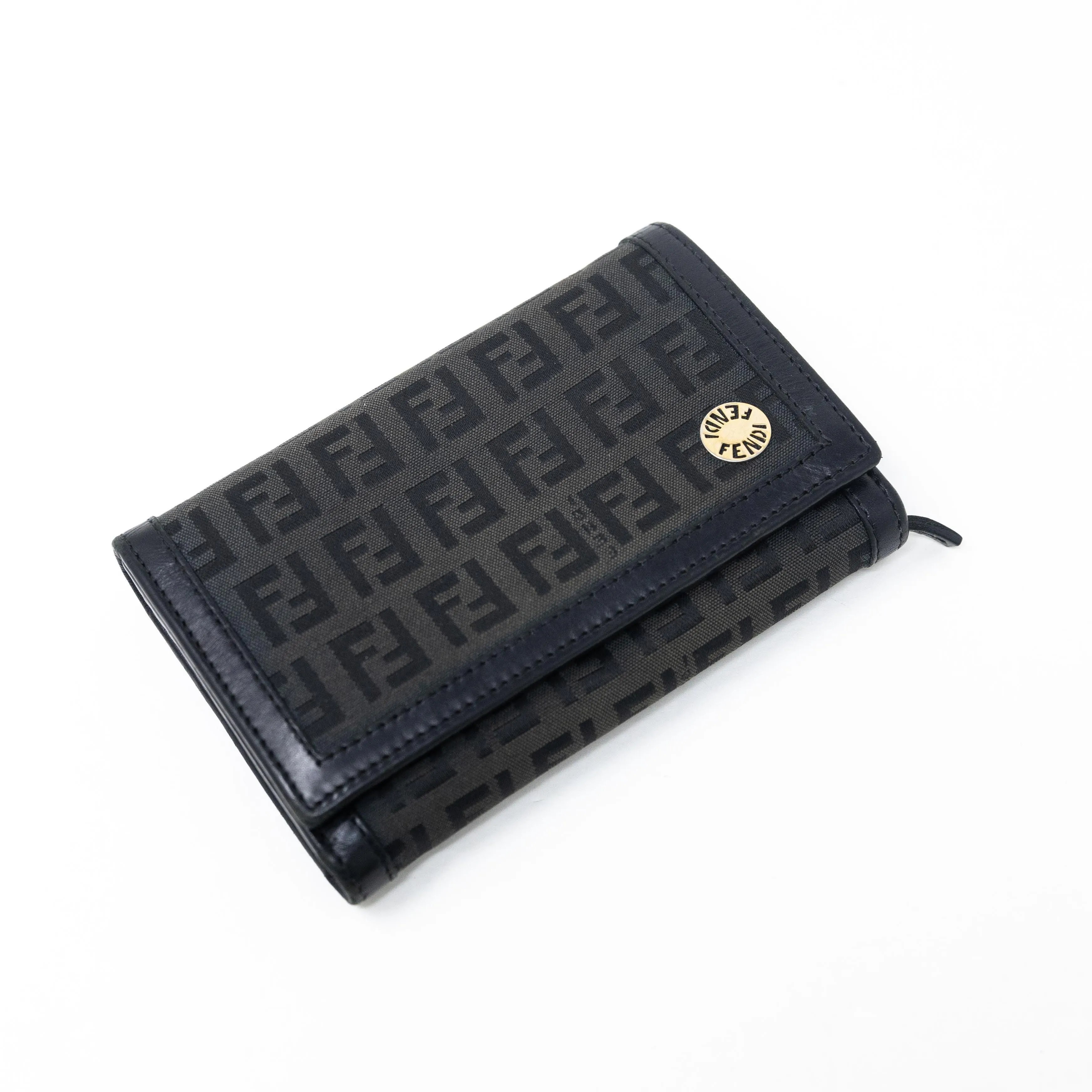 Fendi Black Zucchino Wallet