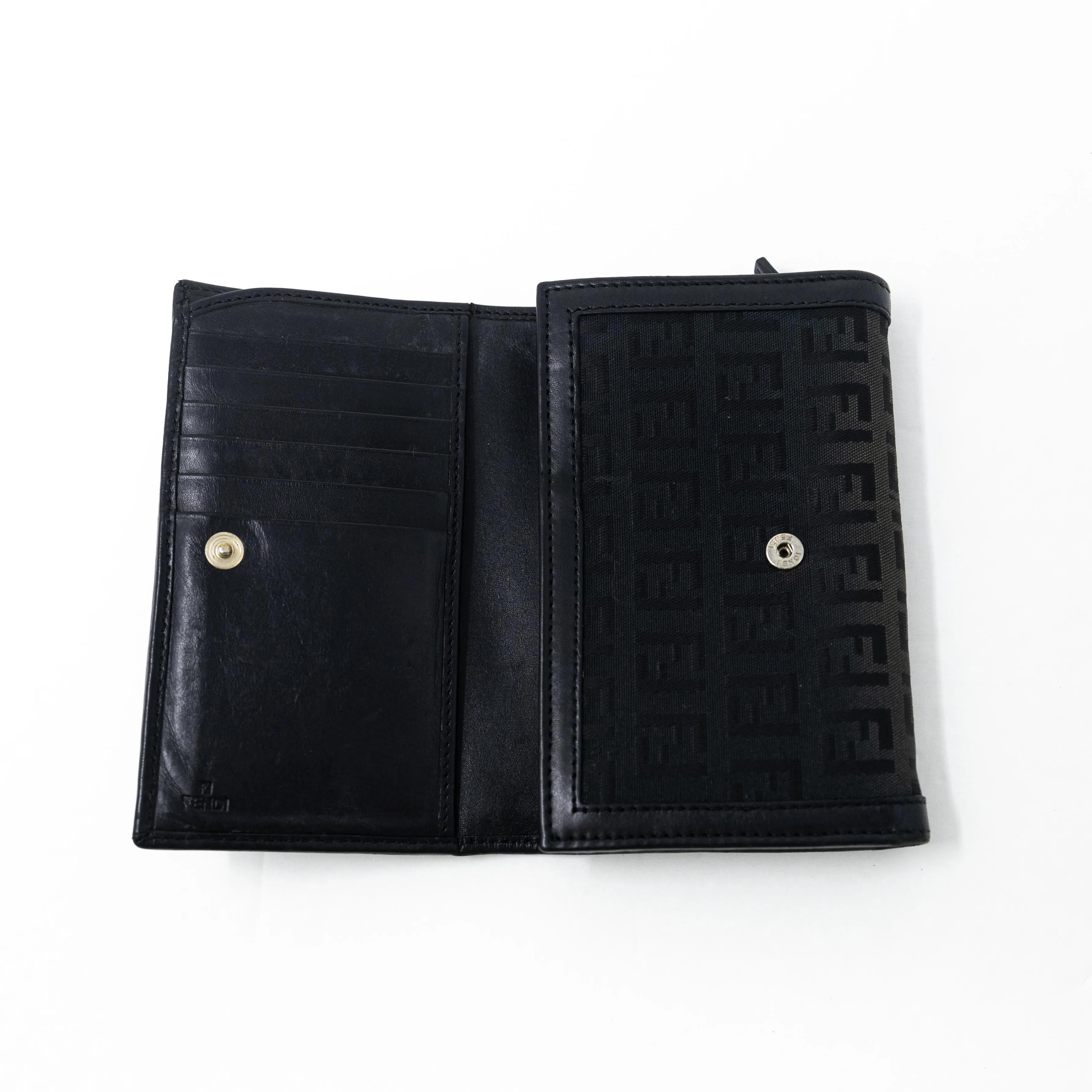 Fendi Black Zucchino Wallet